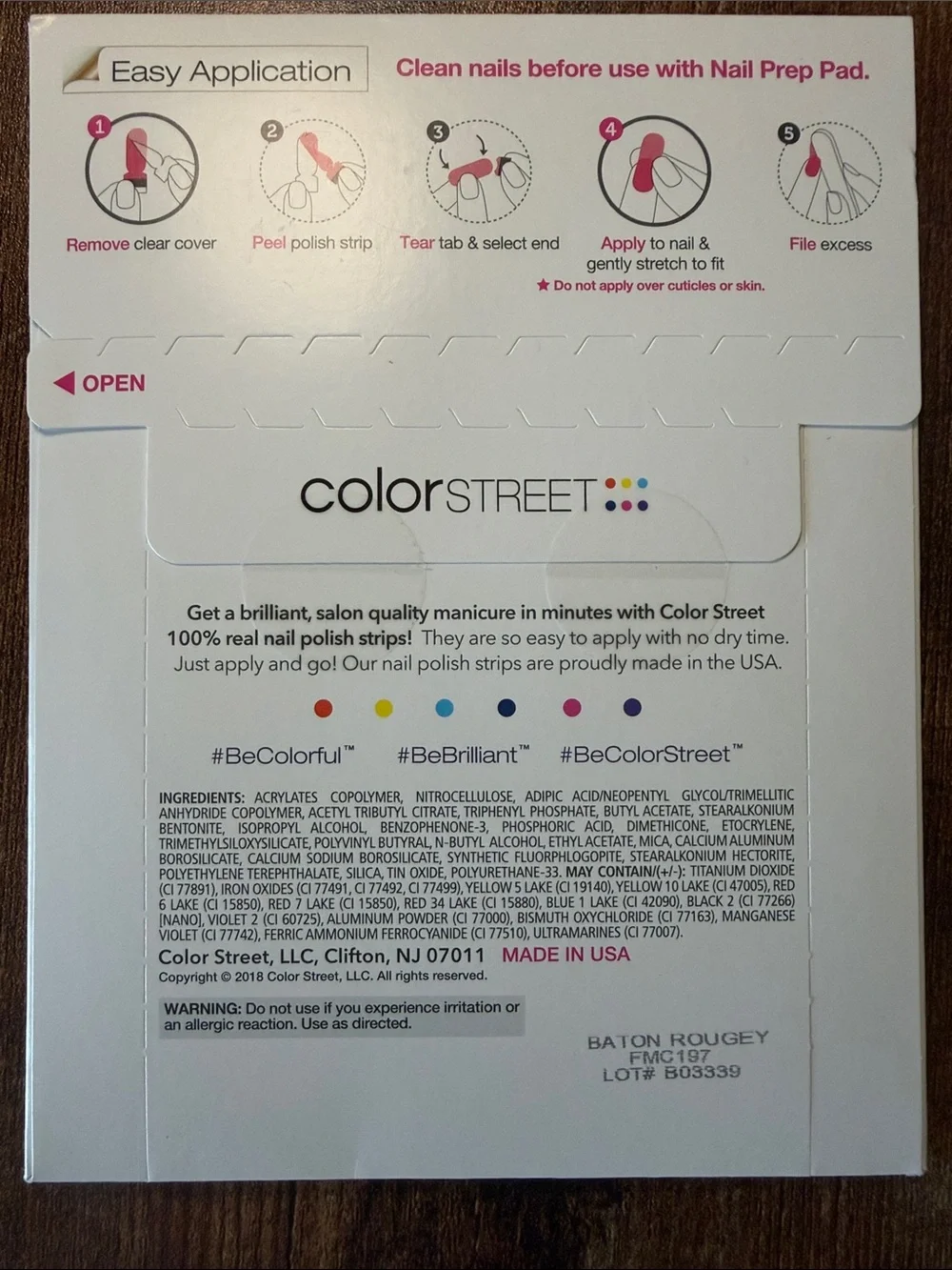Color Street Nail Polish Strips - Baton Rougey
